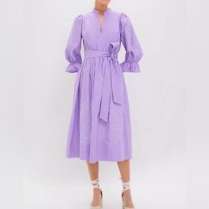 HYACINTH HOUSE Lavender Embroidery Dowling Midi Dress

NEW WITH TAGS